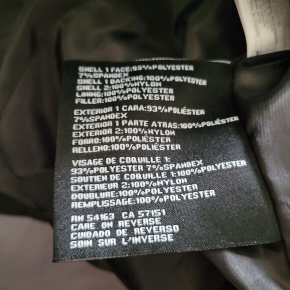 Guess Jacket Womens Large Black Puffer Quilted Water Resistant Full Zip Pockets - Picture 4 of 8